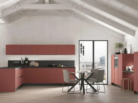 Cuisine moderne avec îlot Young 06 de Stosa