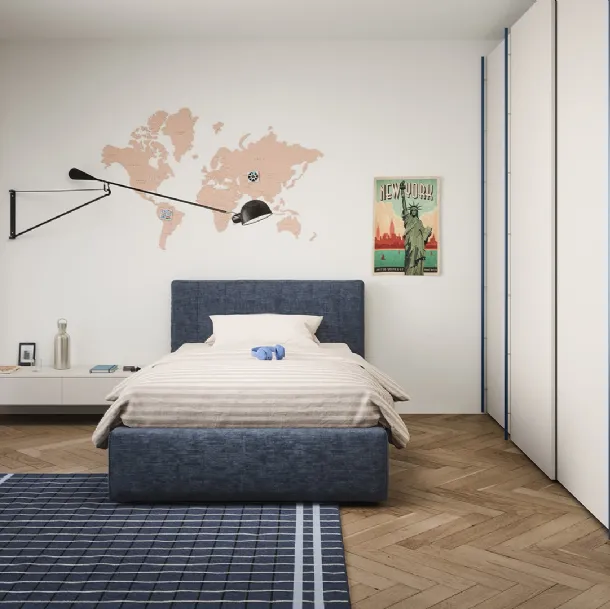 Lit simple Swell avec rangement de Nidi