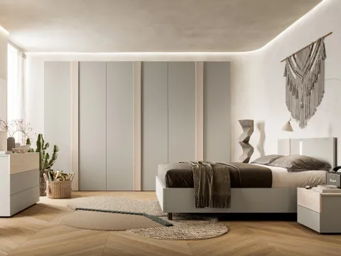 Lit avec tête de lit Abro de SantaLucia