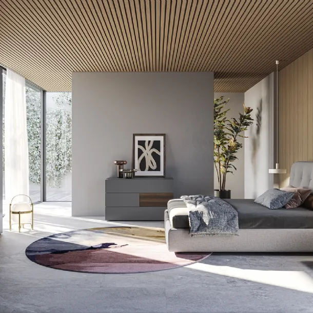 Lit en tissu rembourré Adagio de Colombini Casa