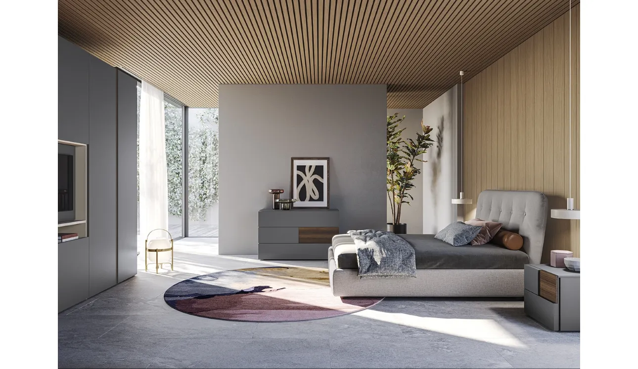 Lit en tissu rembourré Adagio de Colombini Casa