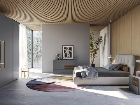 Lit en tissu rembourré Adagio de Colombini Casa