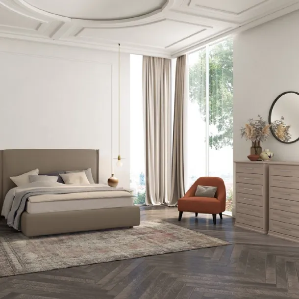 Lit en tissu rembourré Arcadia Norma de Colombini Casa