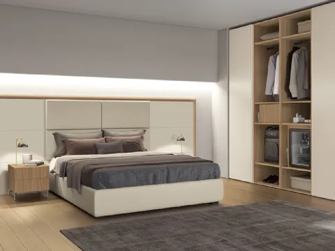 Lit en simili-cuir Basic de Colombini Casa