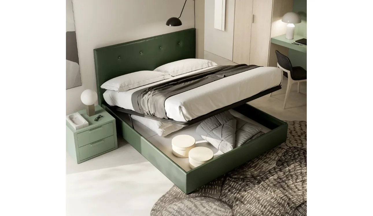Lit matrimonial Eros avec rangement de SantaLucia.