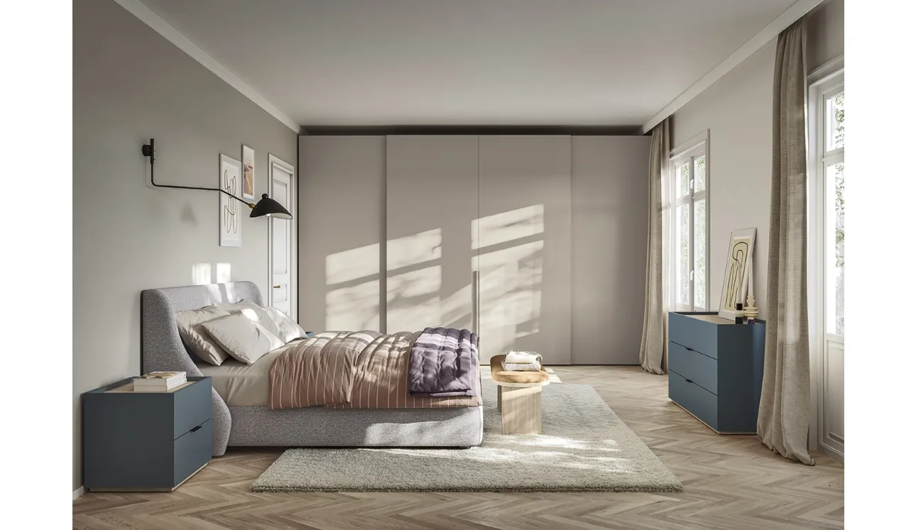 Lit avec tête de lit Snug de Colombini Casa