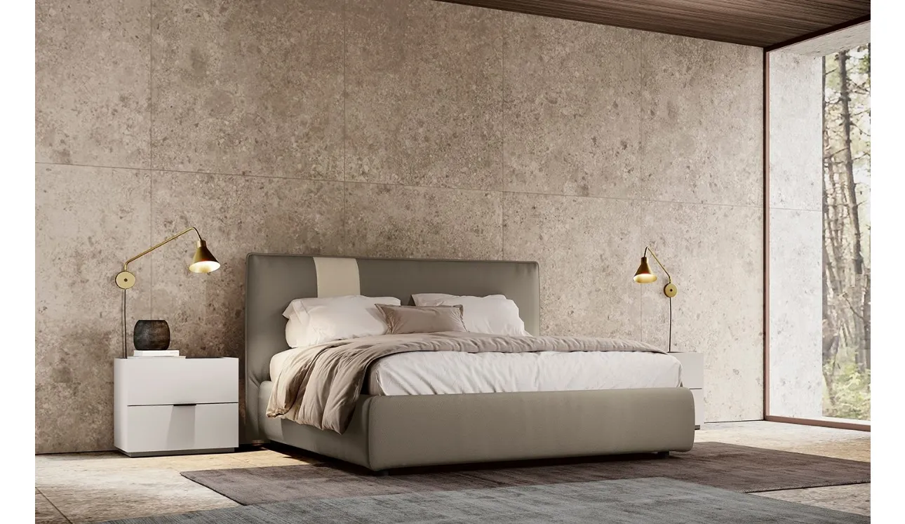 Lit en tissu rembourré Tetris de Colombini Casa