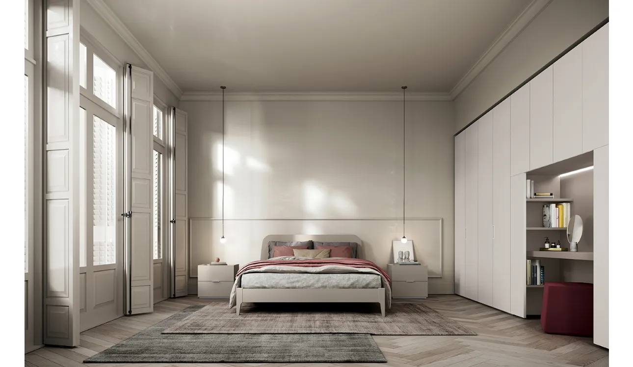 Lit avec tête de lit Virgo de Colombini Casa