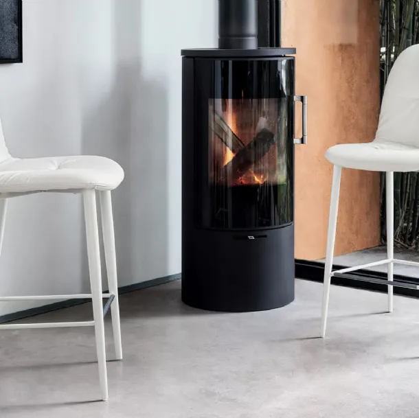 Tabouret en simili cuir Chantal de Bont