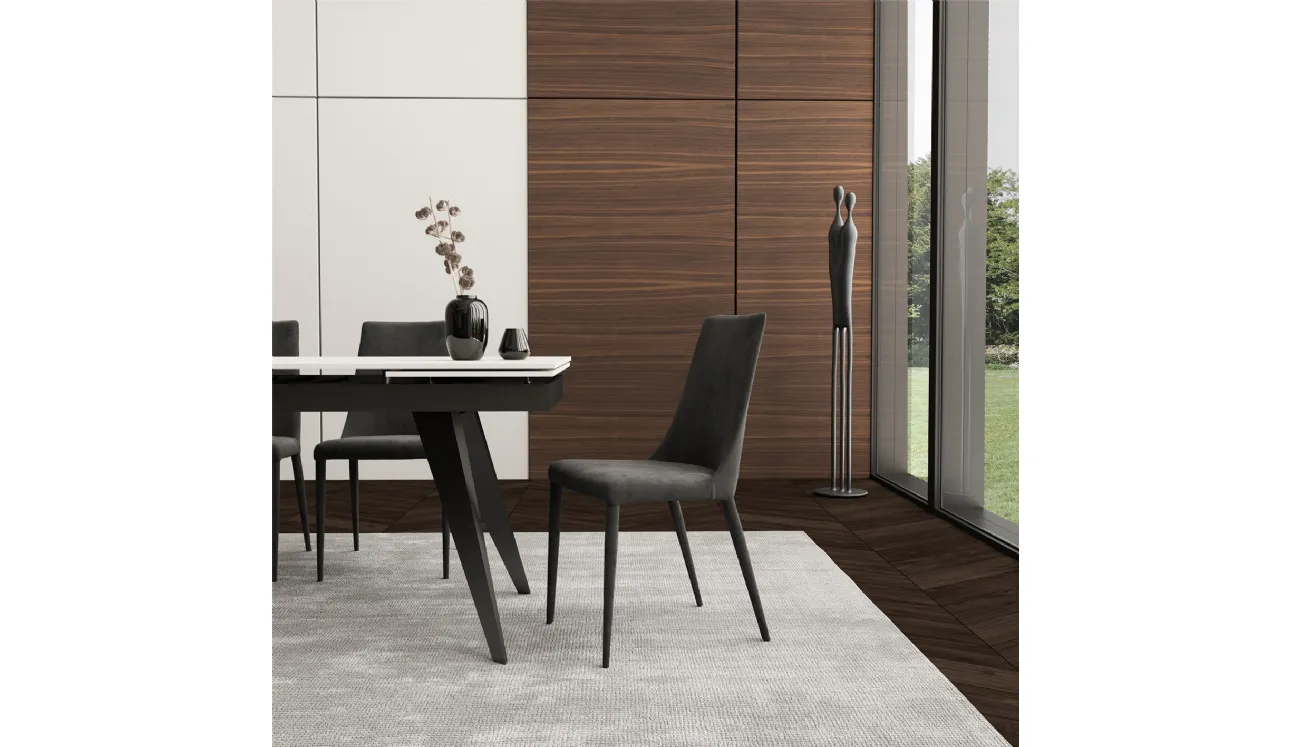 Chaise en velours Ely d'Easyline