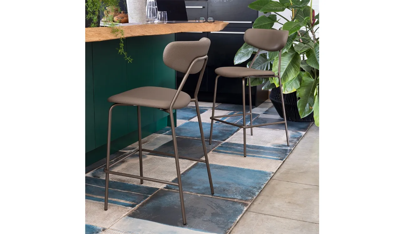 Tabouret en simili-cuir Lisca de Connubia