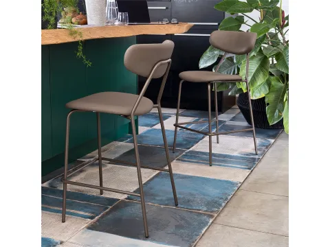 Tabouret en simili-cuir Lisca de Connubia