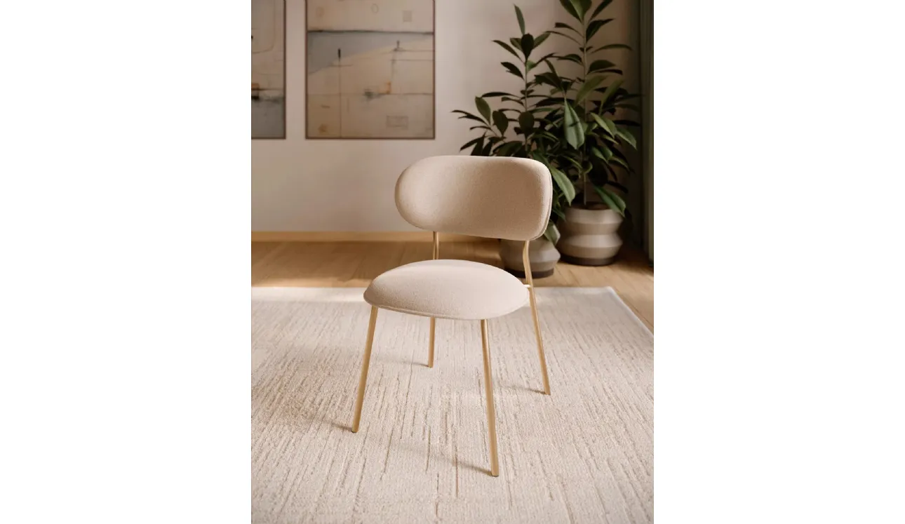 Chaise Sienna en tissu rembourré de Bontem