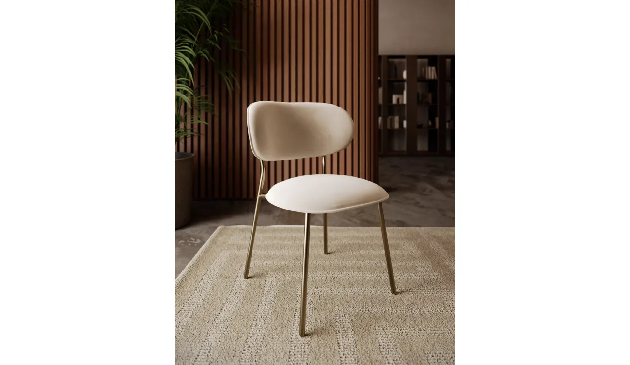 Chaise Sienna en tissu rembourré de Bontem