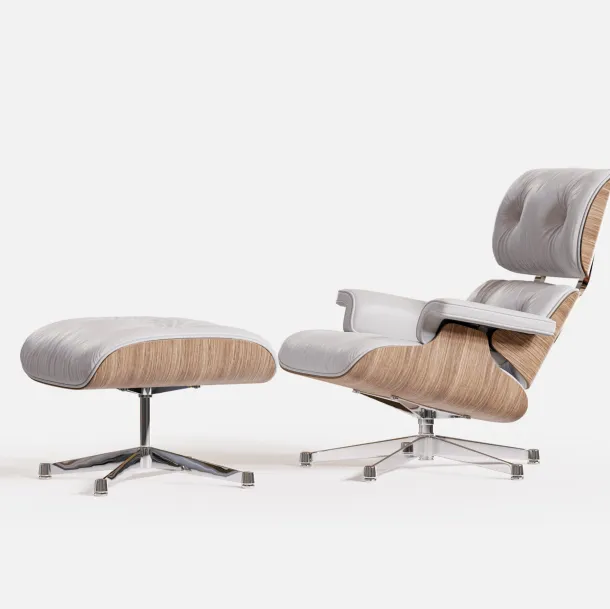 Fauteuil de style en bois et en cuir de Siger