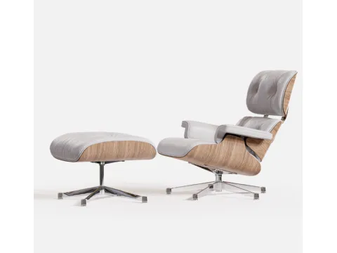 Fauteuil de style en bois et en cuir de Siger