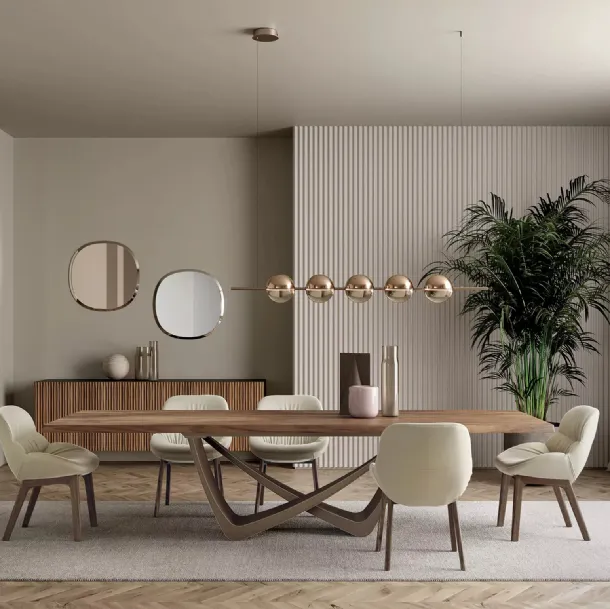 Table en bois massif Bach de Bontempi