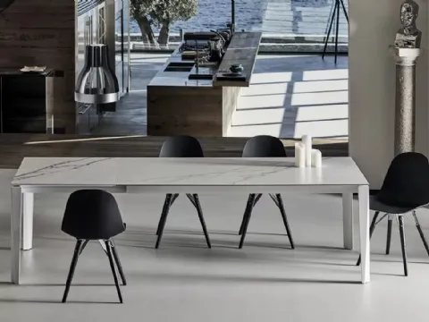 Table extensible Chef en SuperMarbre de Bontempi