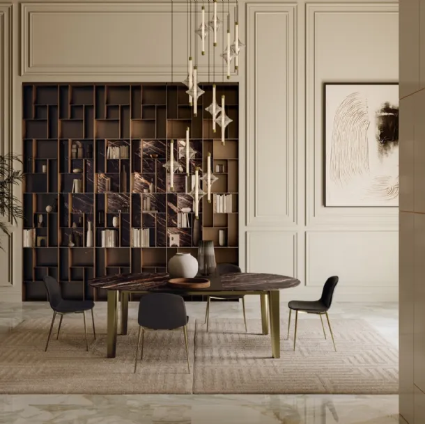 Table extensible Etro XXL en SuperMarmo de Bontempi