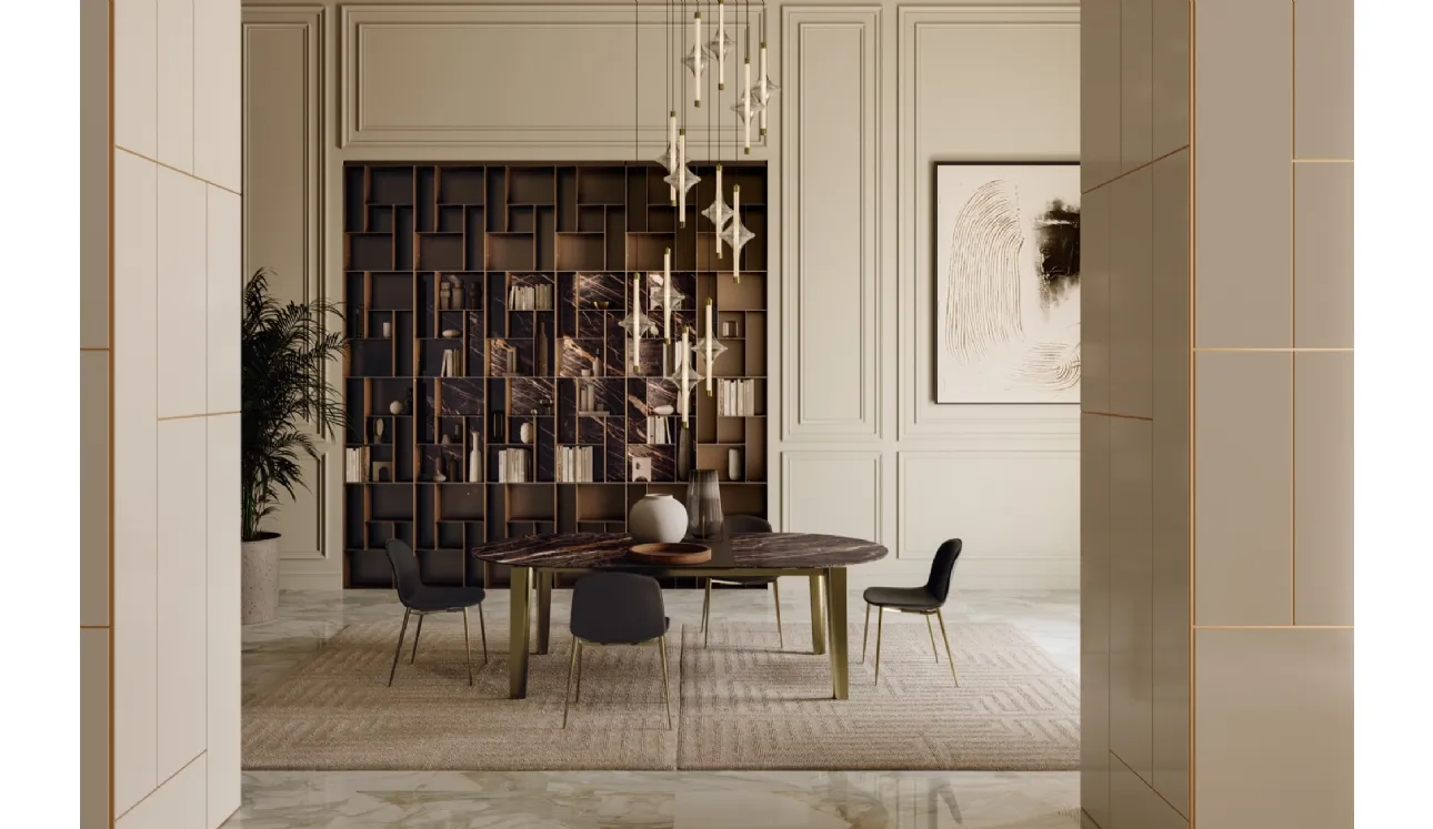 Table extensible Etro XXL en SuperMarmo de Bontempi