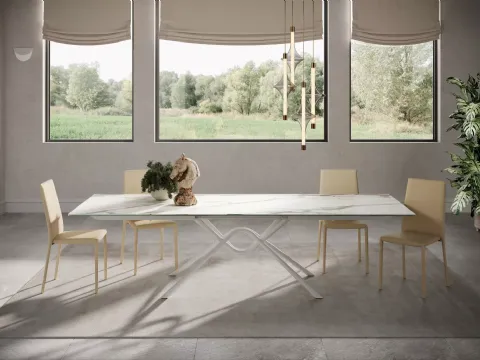 Table Hunter en super marbre de Bontempi