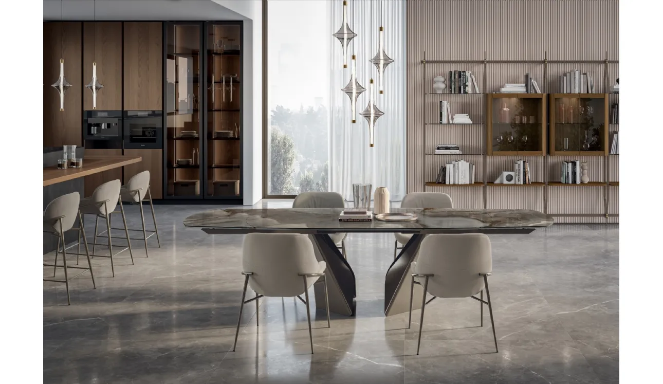 Table en SuperMarmo Kaleido de Bontempi