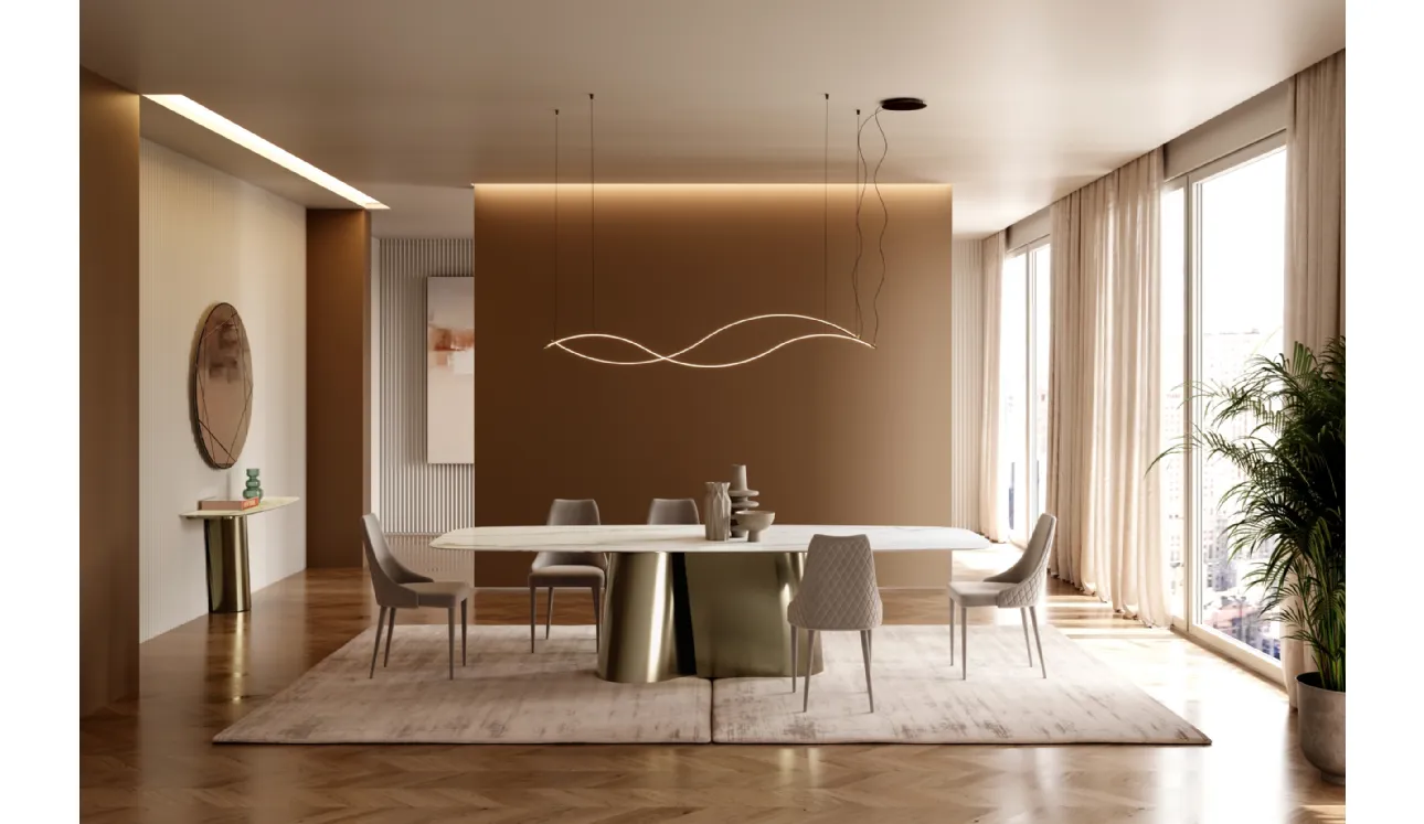 Table extensible Kimono en SuperMarmo de Bontempi