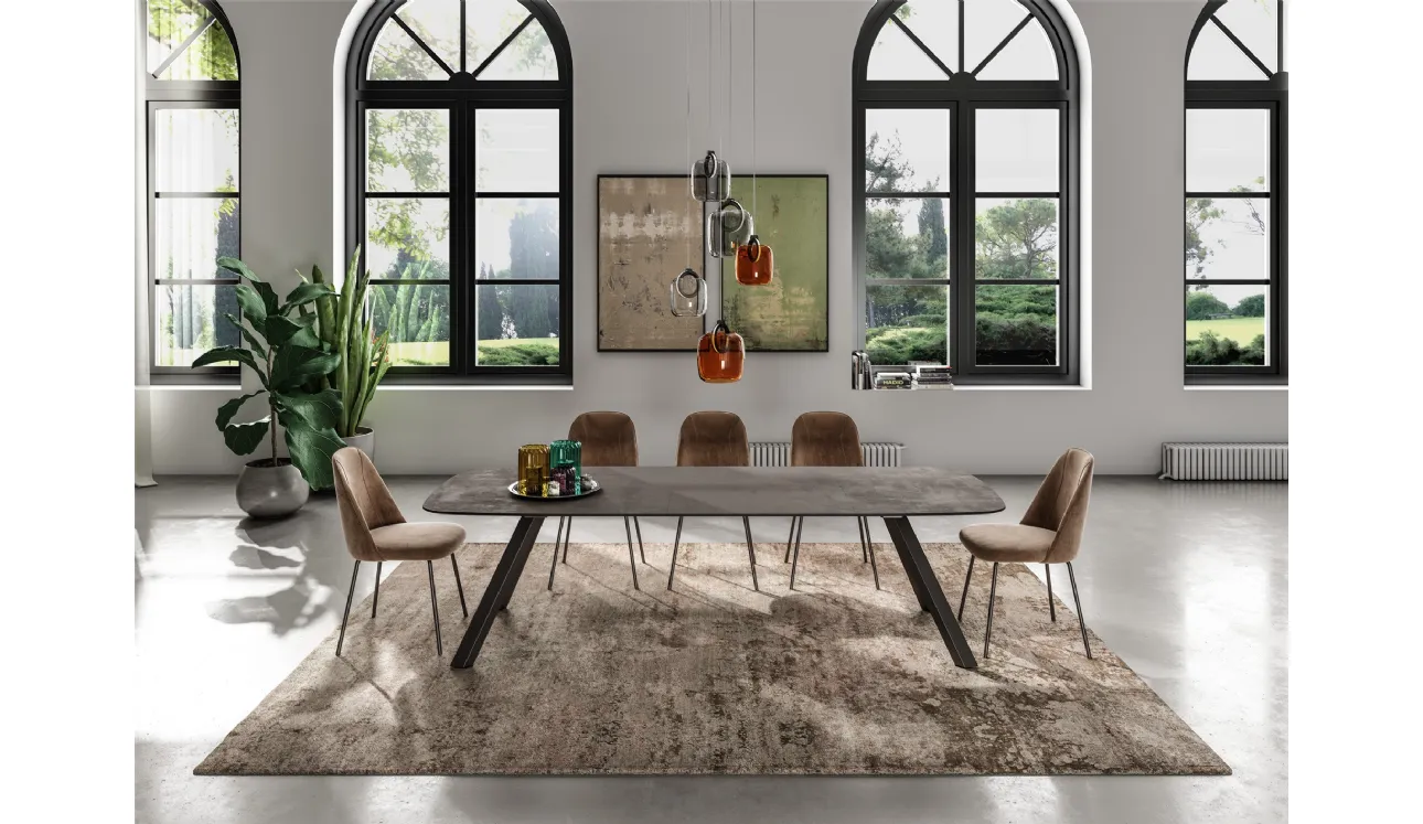 Table Sirio avec dessus en HPL d'Easyline