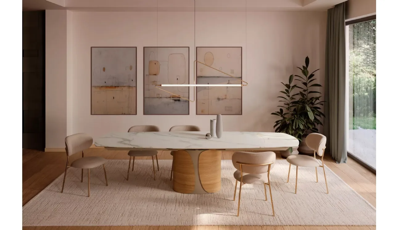 Table Talos en SuperMarbre de Bontempi