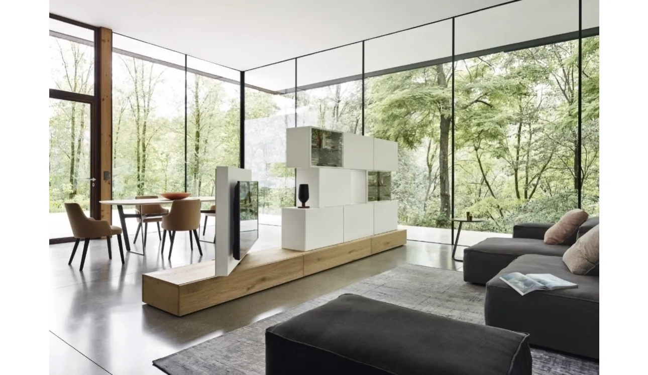 Meuble TV Unité de rangement Roto Lampo de Sangiacomo