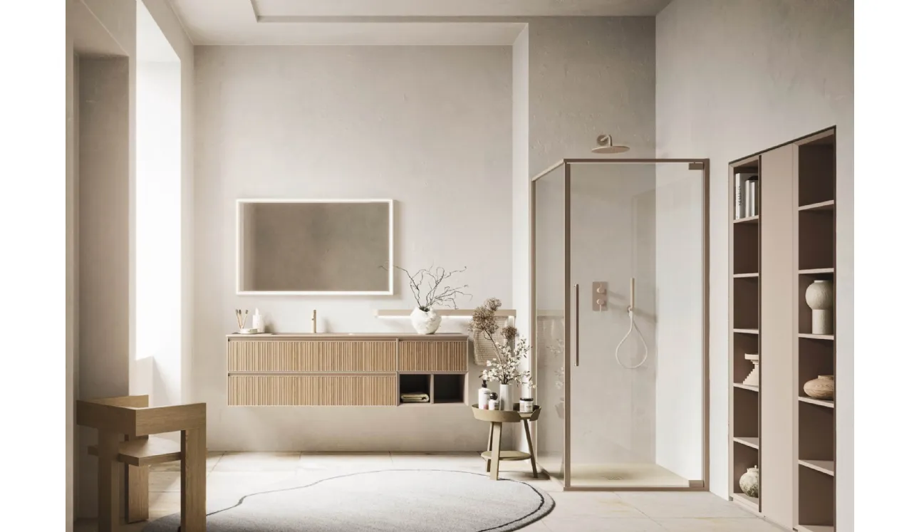 Meuble de salle de bain suspendu Absolute 45 en chêne d'