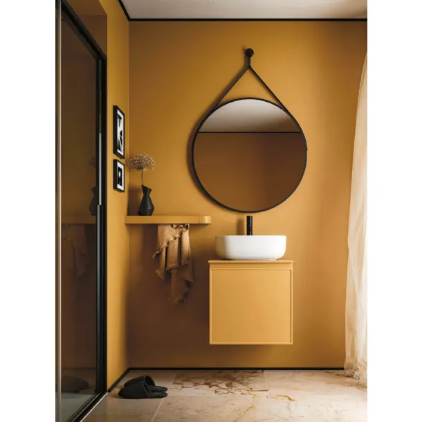 Meuble de salle de bain suspendu Decor Cozy yellow d'Ar