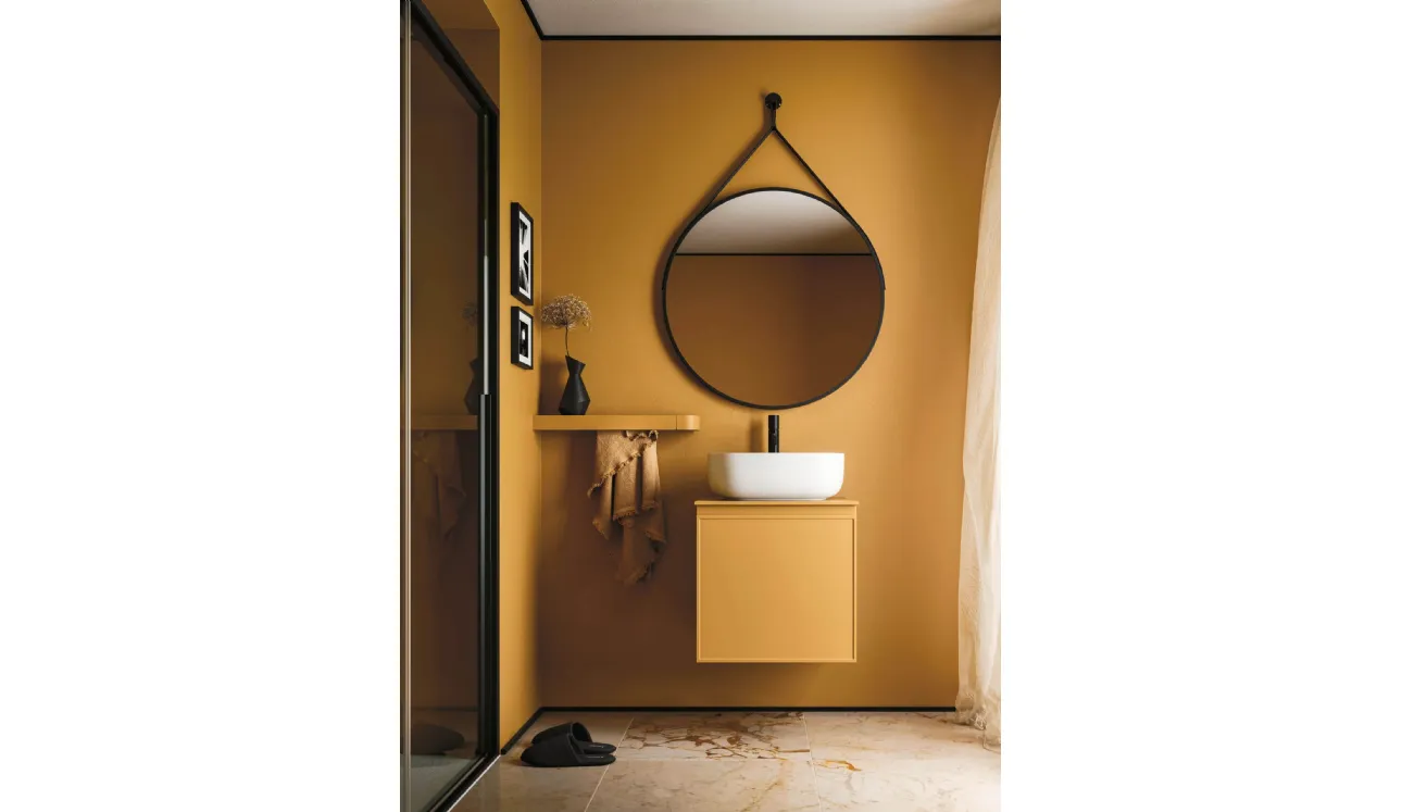 Meuble de salle de bain suspendu Decor Cozy yellow d'Ar