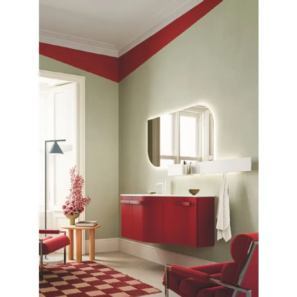 Meuble de salle de bain suspendu Fusion Moby 46 par