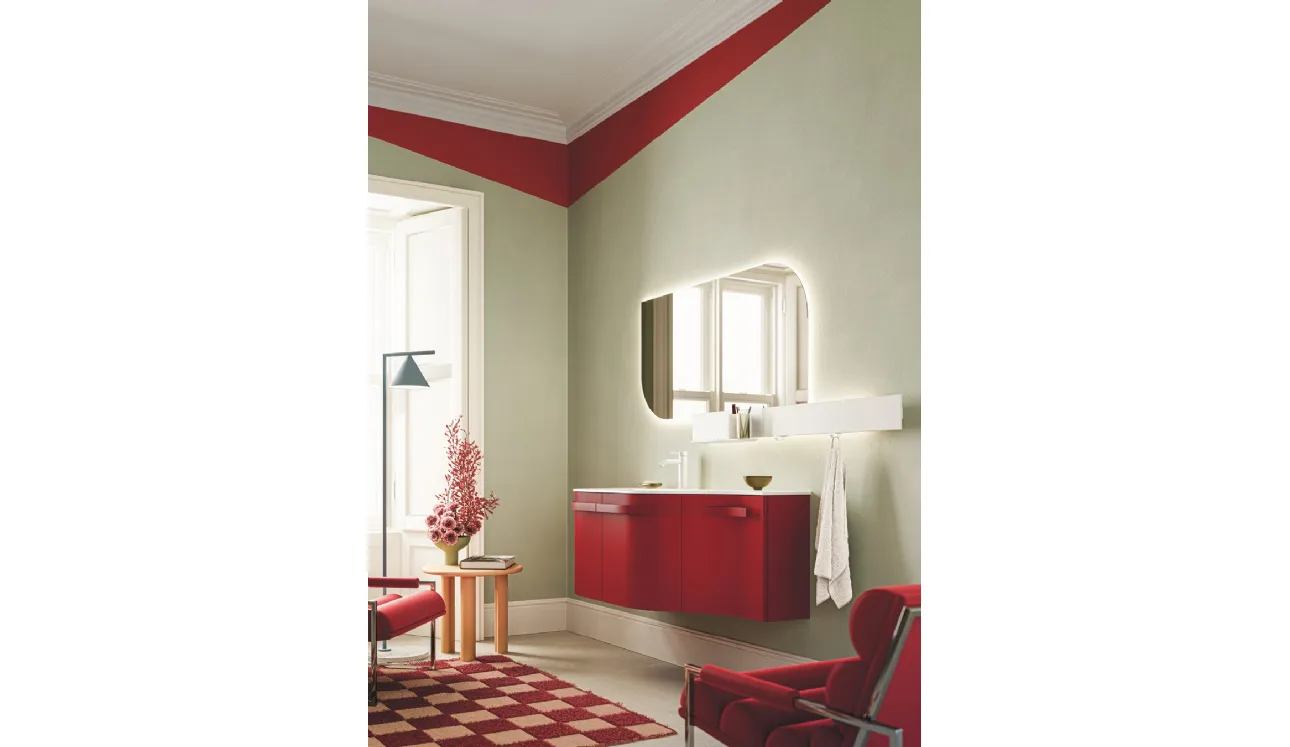 Meuble de salle de bain suspendu Fusion Moby 46 par