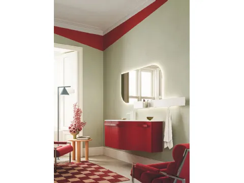 Meuble de salle de bain suspendu Fusion Moby 46 par