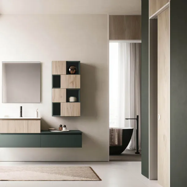 Meuble de salle de bain suspendu Ho-me plus 45 29