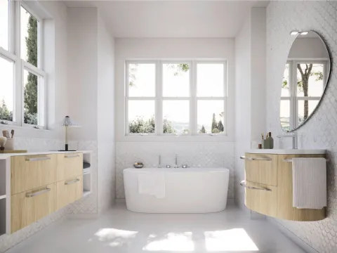 Meuble de salle de bains Ho-me plus courbé 59