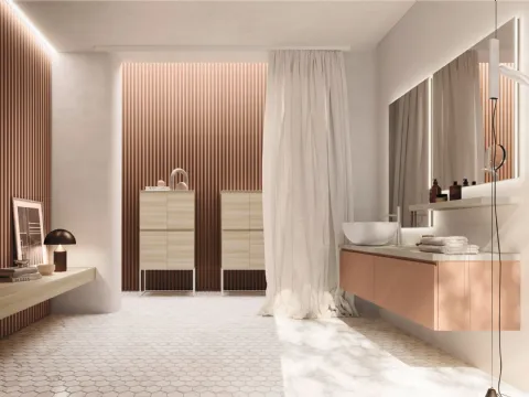 Meuble de salle de bain suspendu Ho-me plus J 42 laqué d'