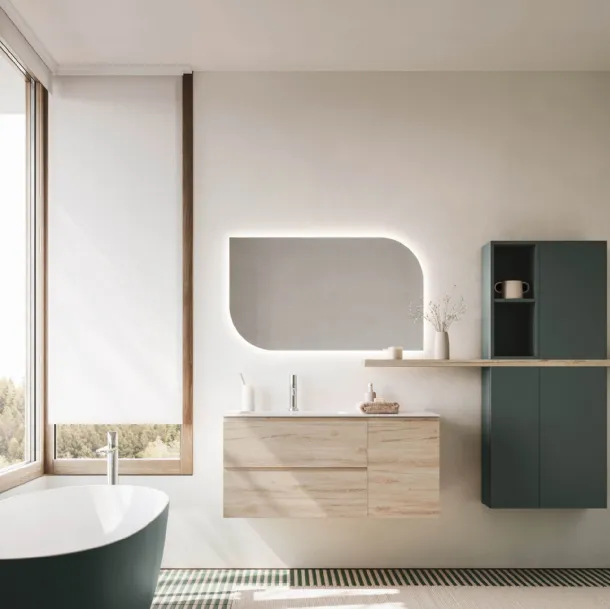 Meuble de salle de bain suspendu Ho-me plus J 50 d