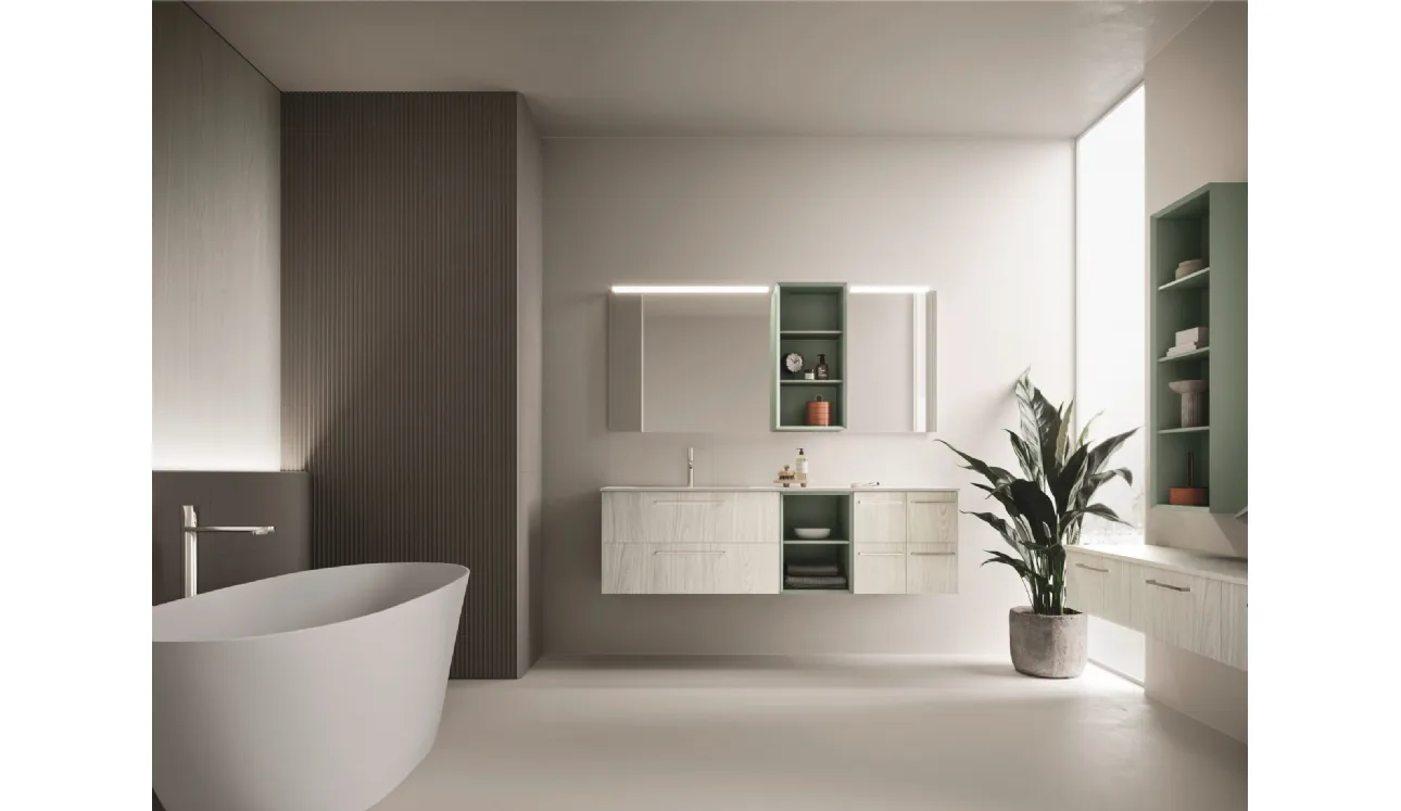 Meuble de salle de bain suspendu Ho-me plus lisse 41 d