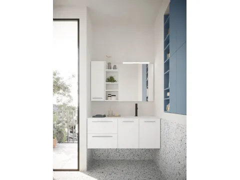 Meuble de salle de bain suspendu Ho-me plus lisse 53 d