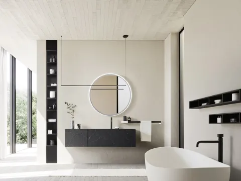 Meuble de salle de bain suspendu Luxor 07