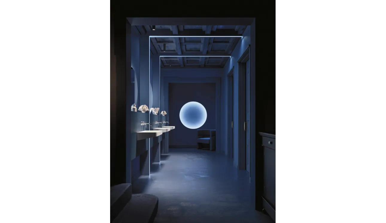 Meuble de salle de bain suspendu gain de place Over 04 d'