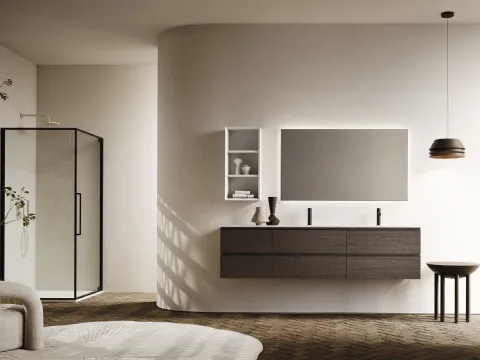 Meuble de salle de bain suspendu Sky Gola 39