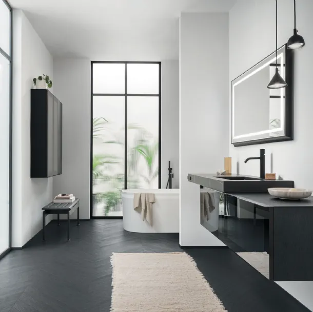 Meuble de salle de bain suspendu Sky Liscio 10