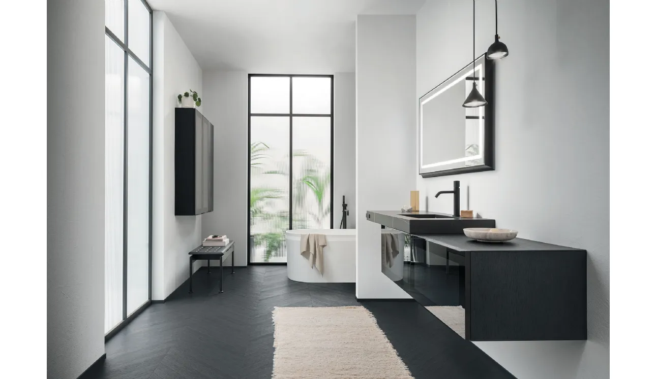 Meuble de salle de bain suspendu Sky Liscio 10