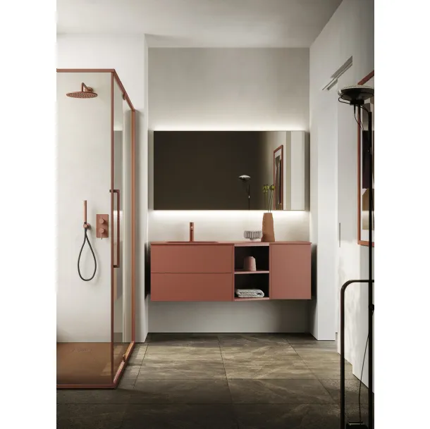 Meuble de salle de bains suspendu Sky Liscio 33