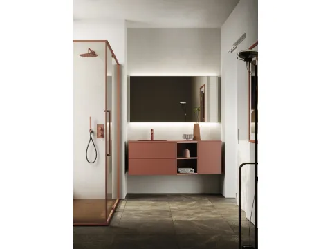 Meuble de salle de bains suspendu Sky Liscio 33