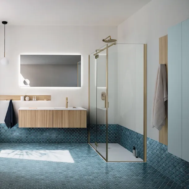 Meuble suspendu pour salle de bain Sky Ondina 05 en chê